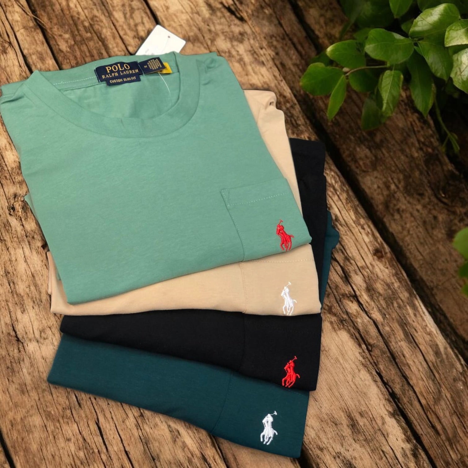 RL Basic Pocket T-shirt with Small Pony