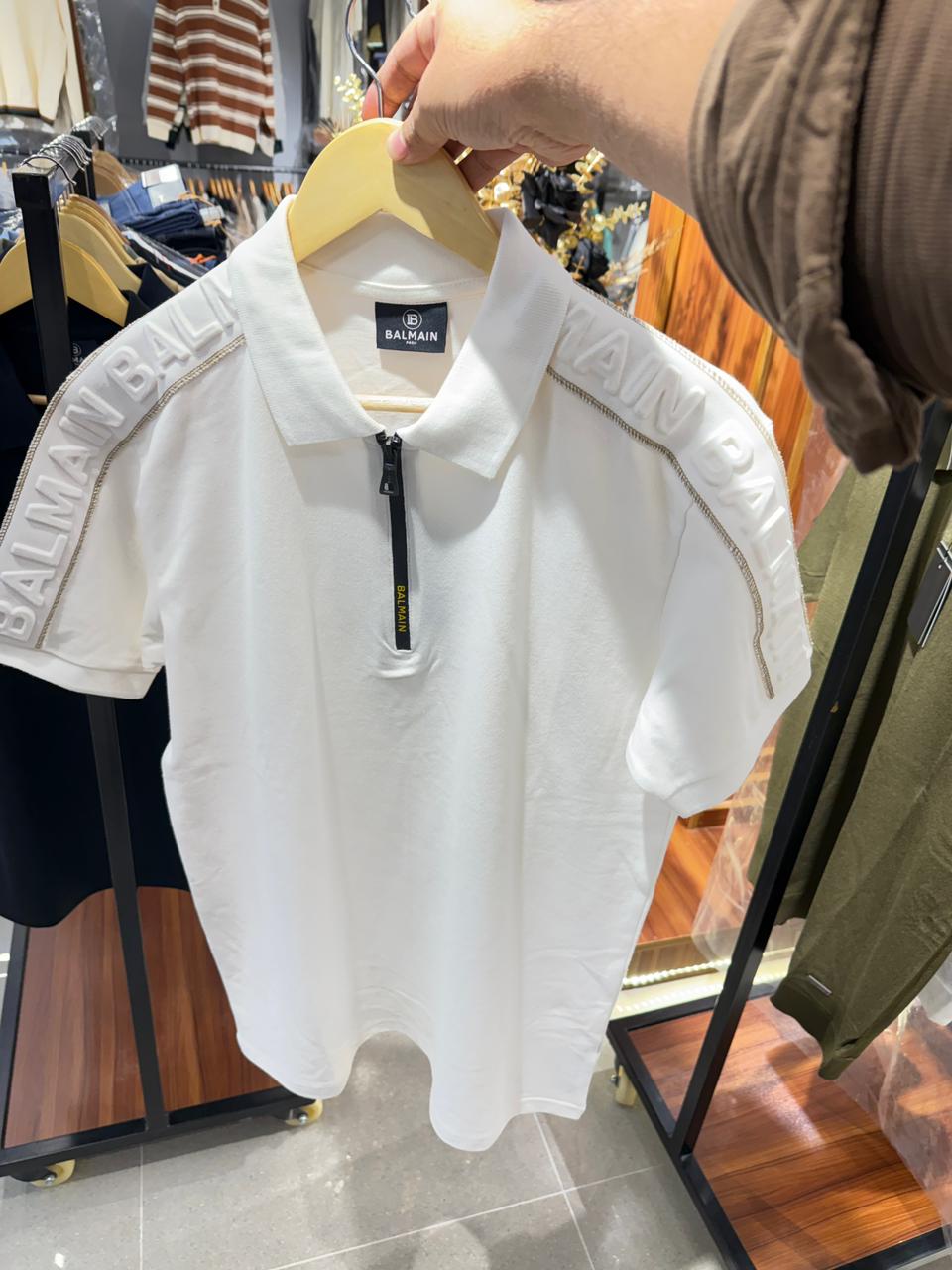 BALMAIN Polo Ambush Zipper Polo