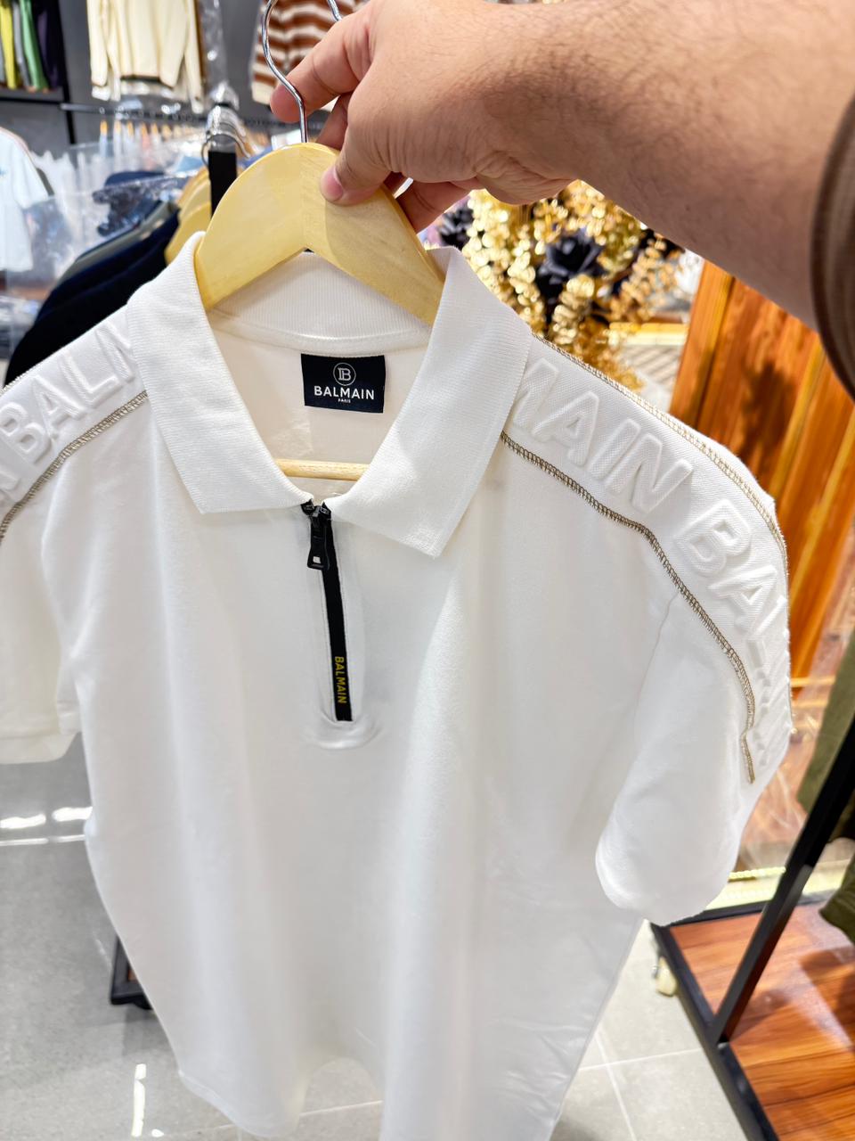 BALMAIN Polo Ambush Zipper Polo