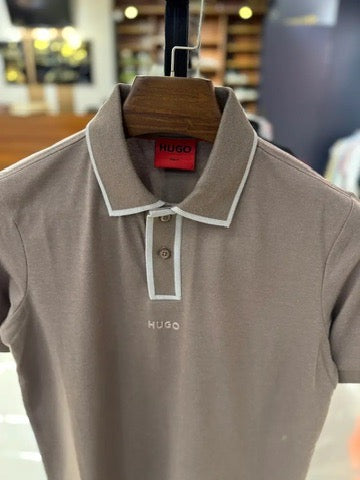 HB Piping Placket Polo Brown