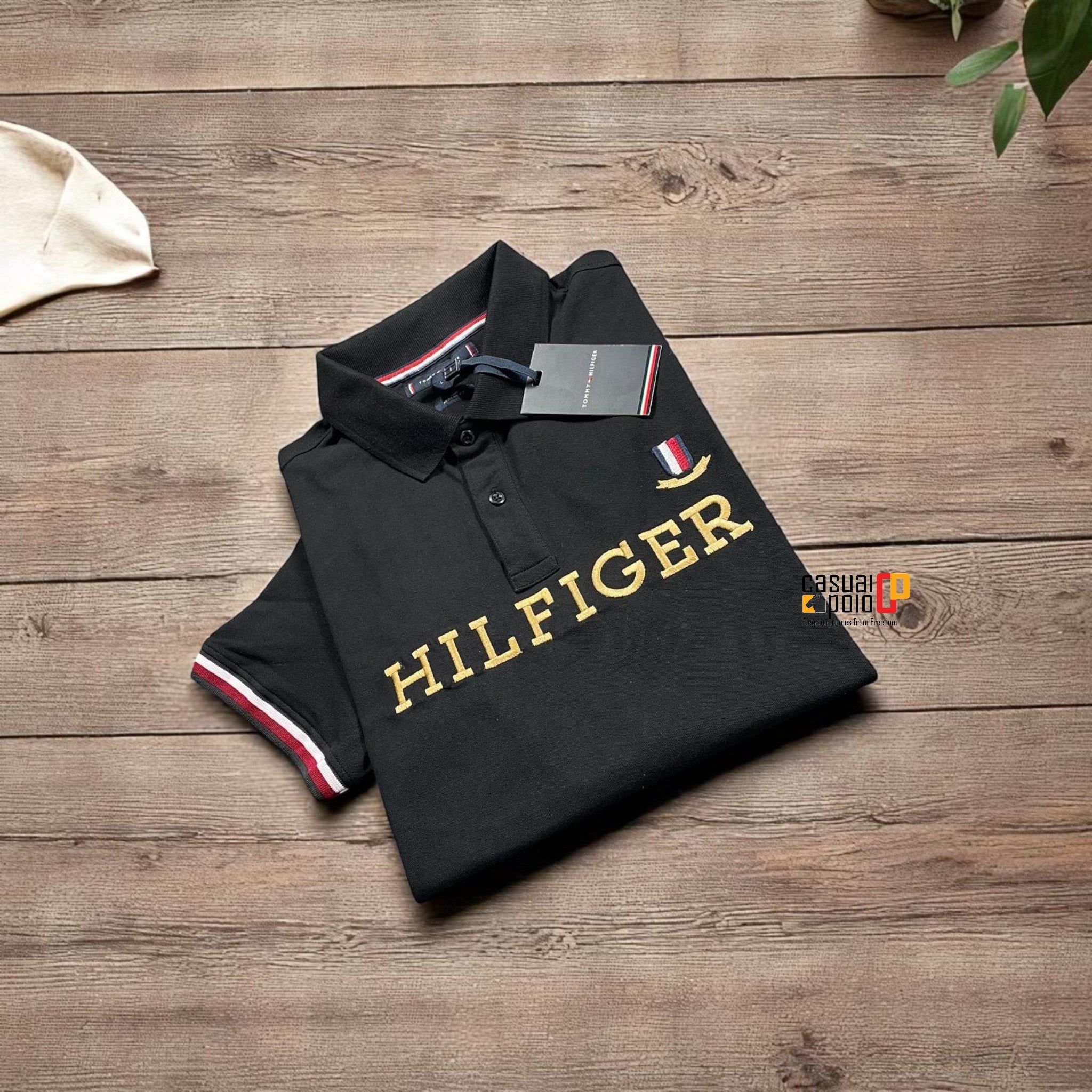 HILFIGER Polo T-Shirt – Black