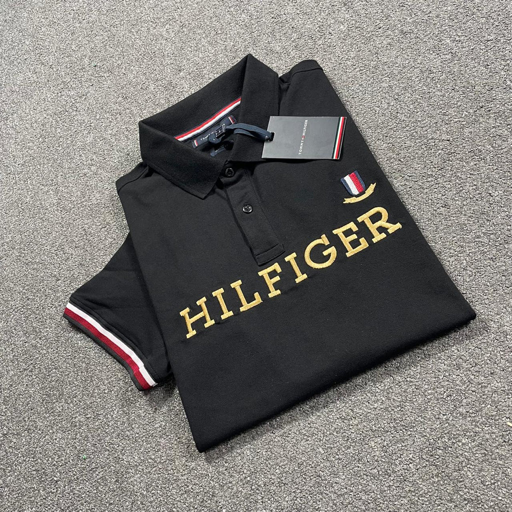 HILFIGER Polo T-Shirt – Black