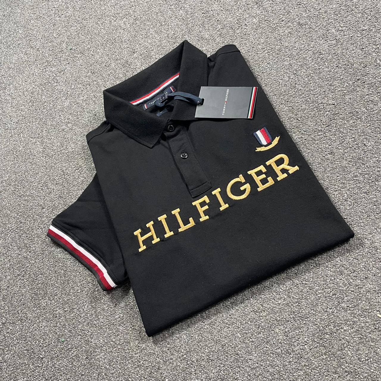 HILFIGER Polo T-Shirt – Black