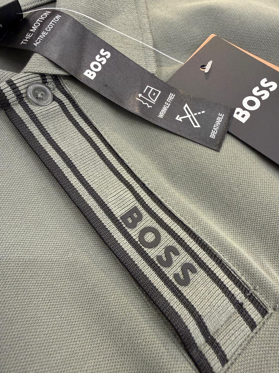 HUGO BOSS Jacquard Placket Polo