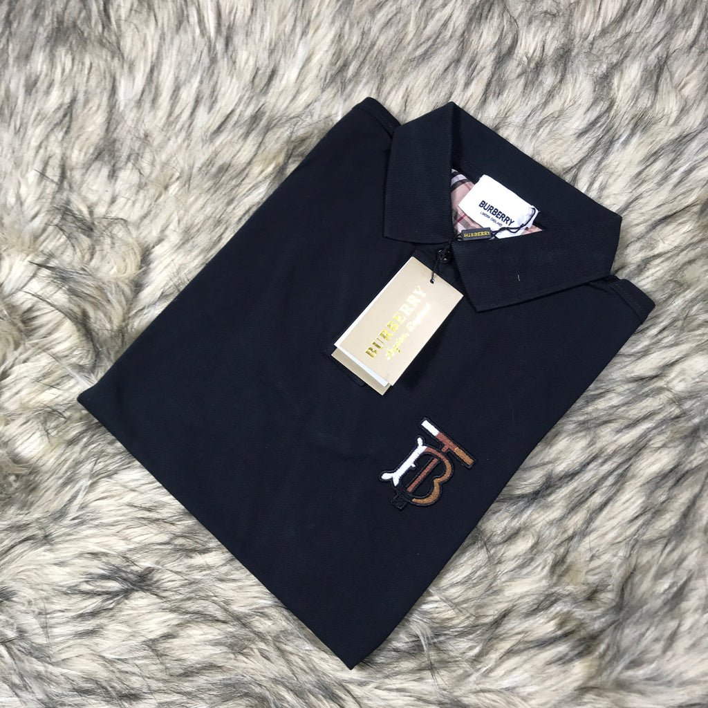 Burberry Solid Polo BT Logo ST 65