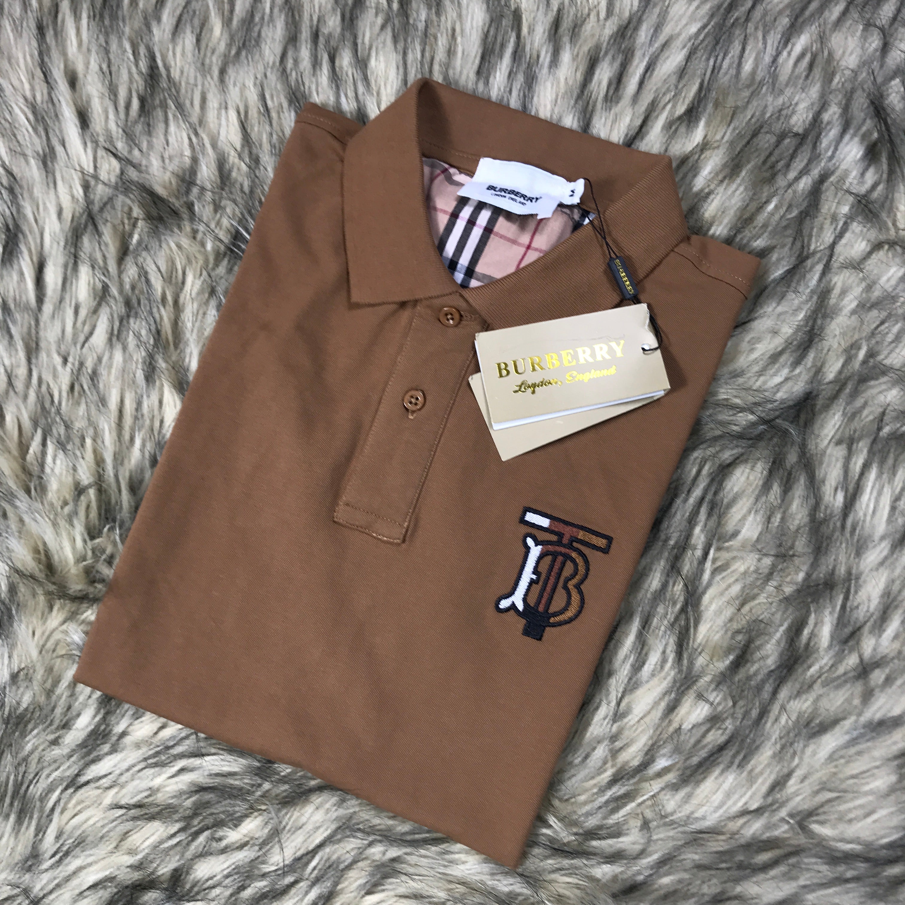 Burberry Solid Polo BT Logo ST 65