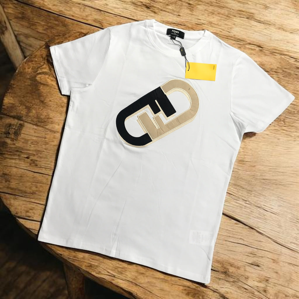 FNDI White Applique T-shirt