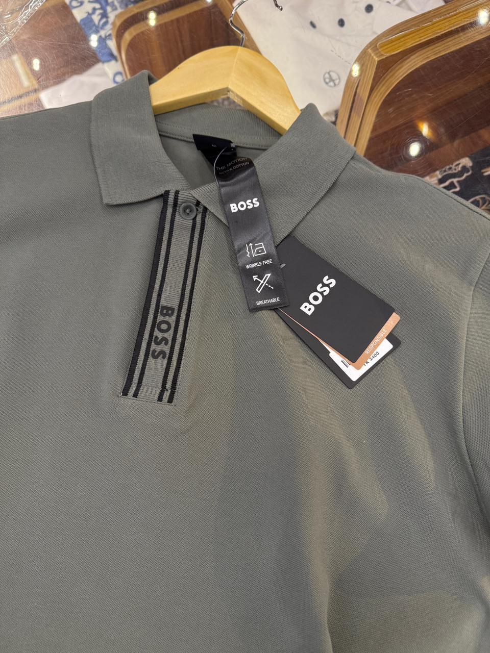 HUGO BOSS Jacquard Placket Polo