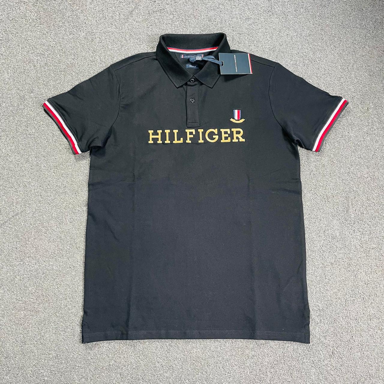 HILFIGER Polo T-Shirt – Black