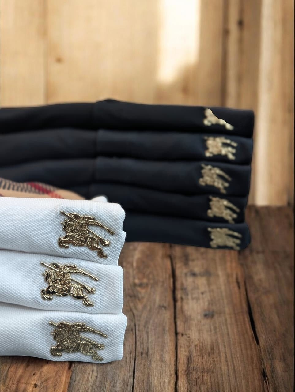 Steel LOGO Burberry Polo