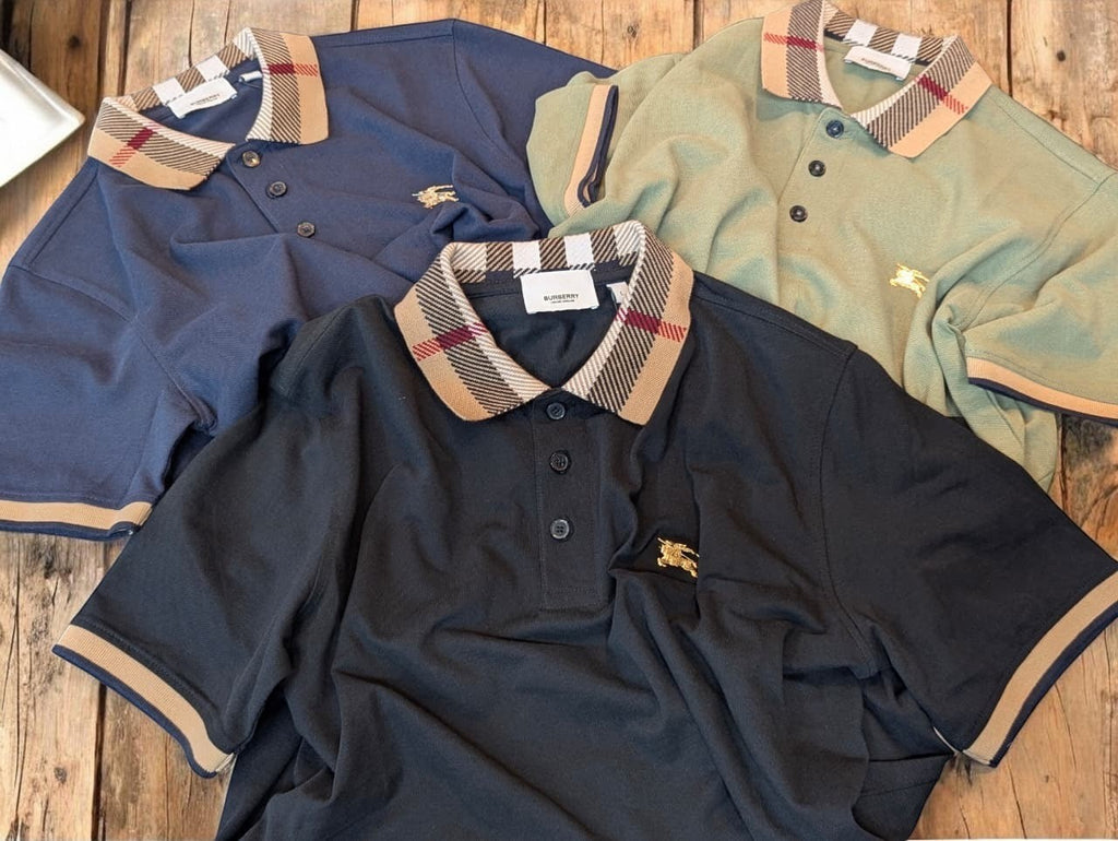 Steel LOGO Burberry Polo