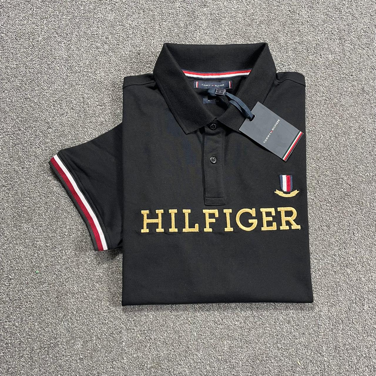 HILFIGER Polo T-Shirt – Black