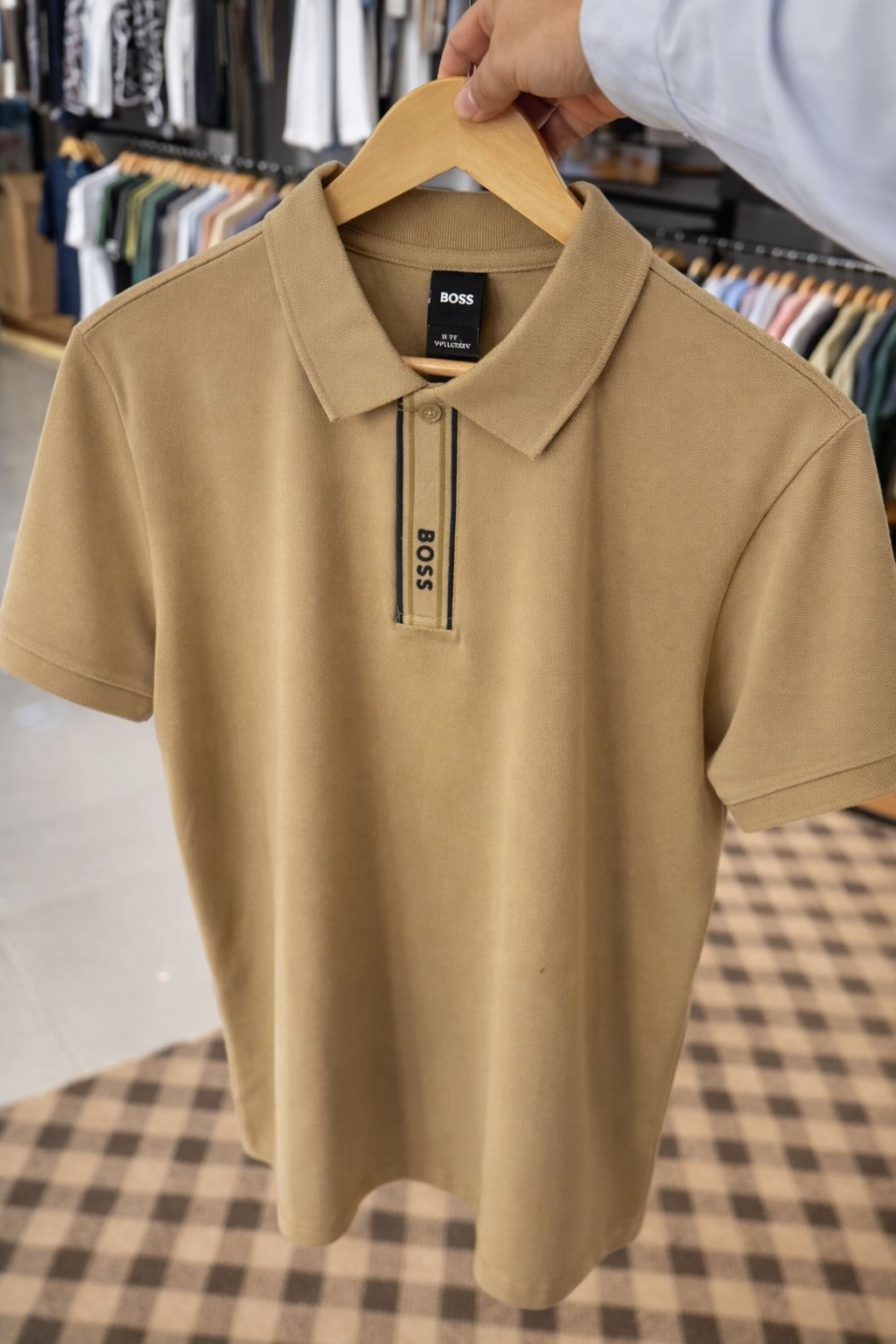 HUGO BOSS Jacquard Placket Polo